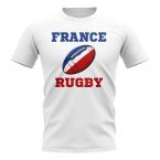 France Rugby Ball T-Shirt (White)