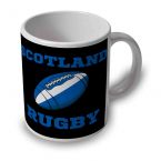 Scotland Rugby Ball Mug (Black)