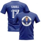 Tim Cahill Everton Illustration T-Shirt (Blue)