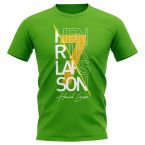 Henrik Larsson Celtic Graphic Signature T-Shirt (Green)
