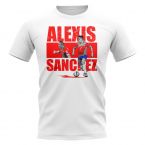 Alexis Sanchez Player Collage T-Shirt (White)