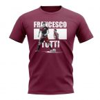 Francesco Totti Player Collage T-Shirt (Burgandy)