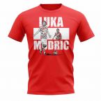 Luka Modric Player Collage T-Shirt (Red)