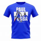 Paul Pogba Player Collage T-Shirt (Blue)