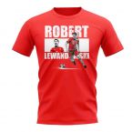 Robert Lewandowski Player Collage T-Shirt (Red)