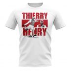 Thierry Henry Player Collage T-Shirt (White)