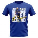 Adriano Inter Milan Player T-Shirt (Blue)