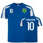 Brazil Sports Training Jersey (Your Name)