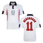 Score Draw England World Cup 1998 Home Shirt (McManaman 11)