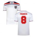 Score Draw England World Cup 1982 Home Shirt (Francis 8)