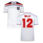 Score Draw England World Cup 1982 Home Shirt (Mills 12)