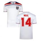 Score Draw England World Cup 1982 Home Shirt (Neal 14)