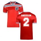 Score Draw England World Cup 1982 Away Shirt (Anderson 2)