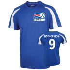 2016-17 Iceland Sports Training Jersey (Sigthorsson 9)