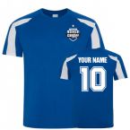Your Name Cardiff City Sports Training Jersey (Blue)