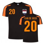 Donny Van de Beek Holland Sports Training Jersey (Black-Orange)