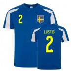 Mikael Lustig Sweden Sports Training Jersey (Blue-White)