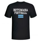 Botswana Football T-Shirt - Black