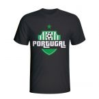 Portugal Country Logo T-shirt (black) - Kids