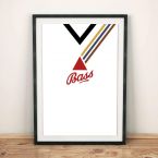Derby County 1984-85 Football Shirt Art Print