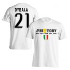 Juventus History Winners T-Shirt (Dybala 21) White - Kids