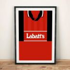 Nottingham Forrest 94/96 Football Shirt Art Print