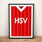 Hamburg 1983 Football Shirt Art Print