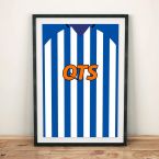 Kilmarnock 18/19 Football Shirt Art Print