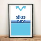 Lazio 1992 Football Shirt Art Print