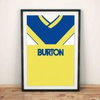 Leeds United 1986-88 Away Football Shirt Art Print