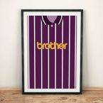 Manchester City 92/94 Away Football Shirt Art Print