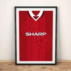 Manchester United 97-00 Football Shirt Art Print