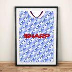 Manchester United 1990-92 Away Football Shirt Art Print