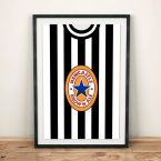 Newcastle 1997 Football Shirt Art Print