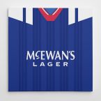 Rangers 1992 Football Canvas Print