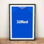 Rangers 18/19 Football Shirt Art Print