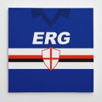 Sampdoria 1991 Football Canvas Print