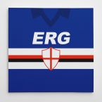 Sampdoria 1991 Football Canvas Print