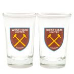 West Ham United FC 2pk Shot Glass Set