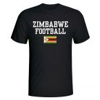 Zimbabwe Football T-Shirt - Black