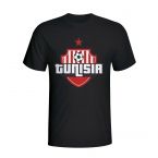 Tunisia Country Logo T-shirt (black) - Kids