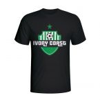 Ivory Coast Country Logo T-shirt (black) - Kids