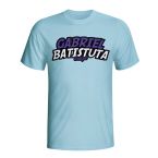 Gabriel Batistuta Comic Book T-shirt (sky Blue) - Kids