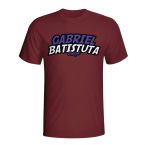 Gabriel Batistuta Comic Book T-shirt (maroon) - Kids