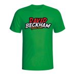 David Beckham Comic Book T-shirt (green) - Kids