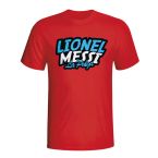 Lionel Messi Comic Book T-shirt (red) - Kids