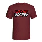 Wayne Rooney Comic Book T-shirt (maroon) - Kids