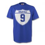 Mario Balotelli Italy Crest Tee (blue) - Kids