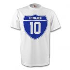 Jari Litmanen Finland Crest Tee (white) - Kids