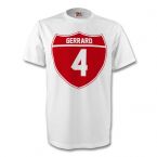 Steven Gerrard England Crest Tee (white) - Kids